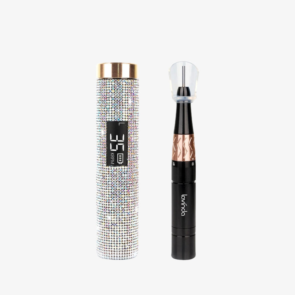 Crown™ Nail Lamp & Wand™ Lite Drill Bundle - Crystal Diamond